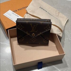 Louis Vuitton Monogram Envelope Compact Wallet - Brown/Gold